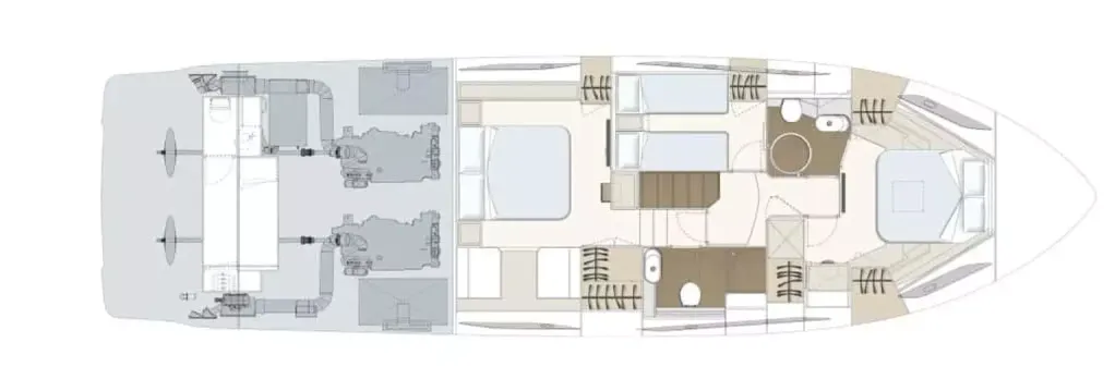 Antalya Yacht Rental 19m Ferretti 550